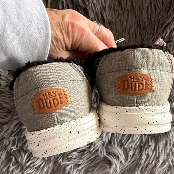 Hey Dude women’s Slip ons - Black and Gray - Picture 3 of 5